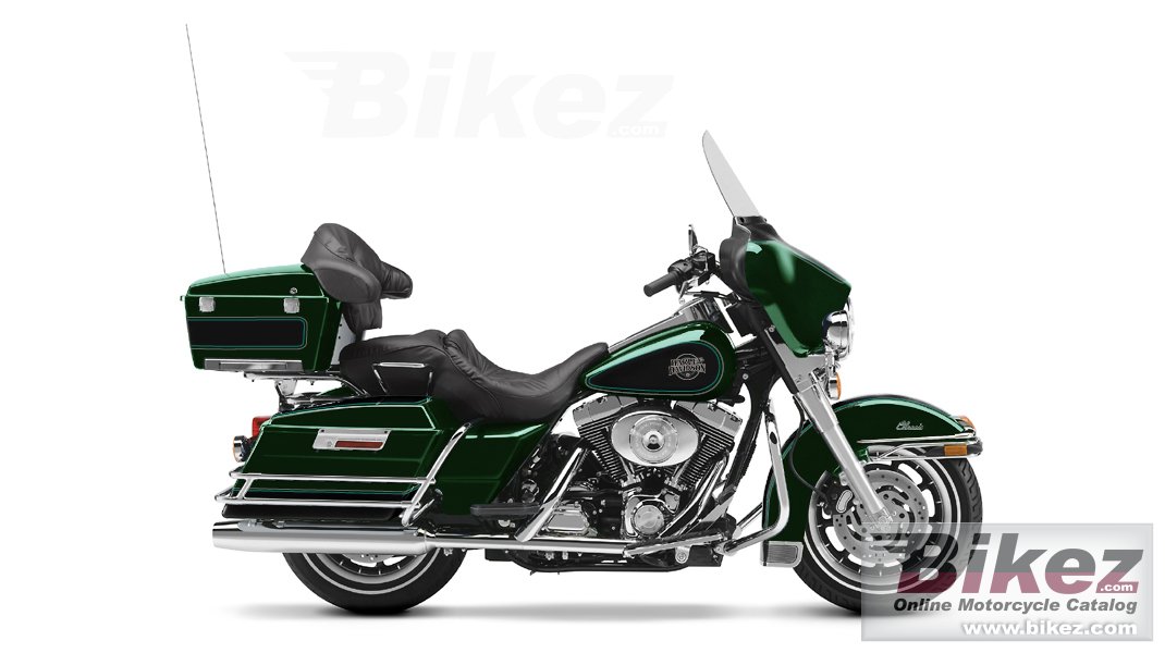 Big Davidson. Published with permission. flhtc electra glide classic picture and wallpaper from Bikez.com